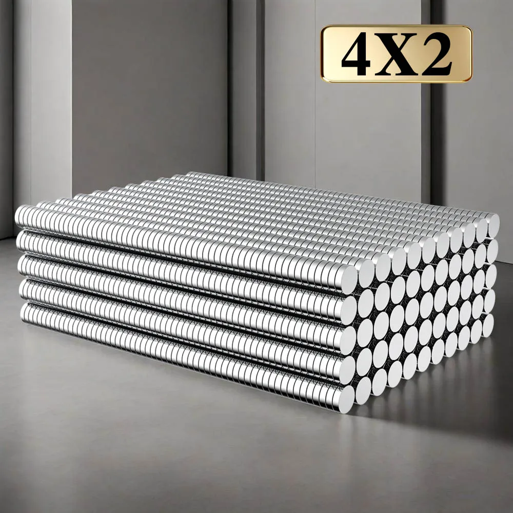 Imanes de refrigerador imans de 4x2mm para bricolaje, pizarra blanca de oficina, herramientas adecuadas para taller, lugar de trabajo en casa