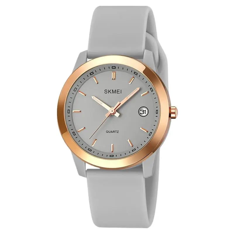 ساعة SkmeiGood المظهر للطلاب بسوار من السيليكون للفتيات والأولاد، ساعة كوارتز للامتحان بسيطة مقاومة للماء وصامتة