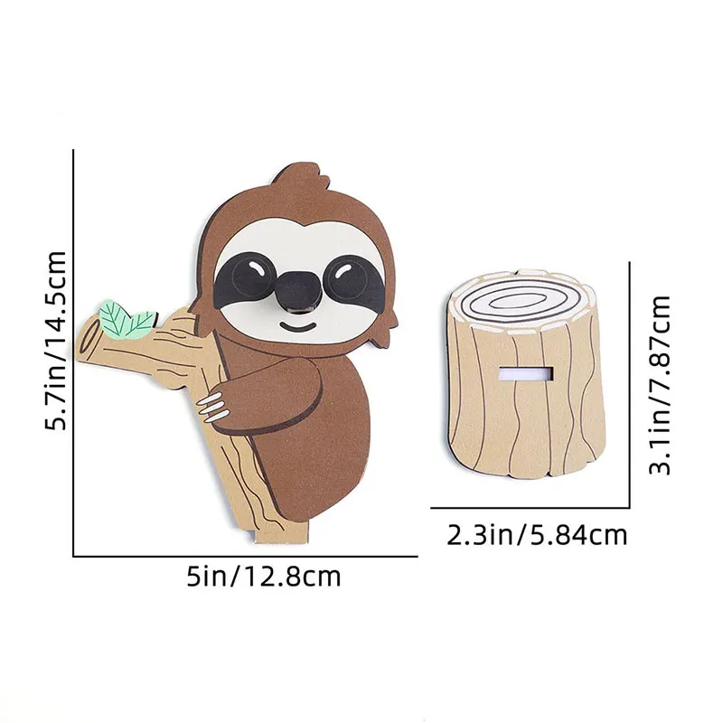 Cute Sloth Wood Carvings Sunglass Display Rack Cartoon Animal Glasses Holder Shelf Eyeglasses Show Stand Ewelry Wooden Holder