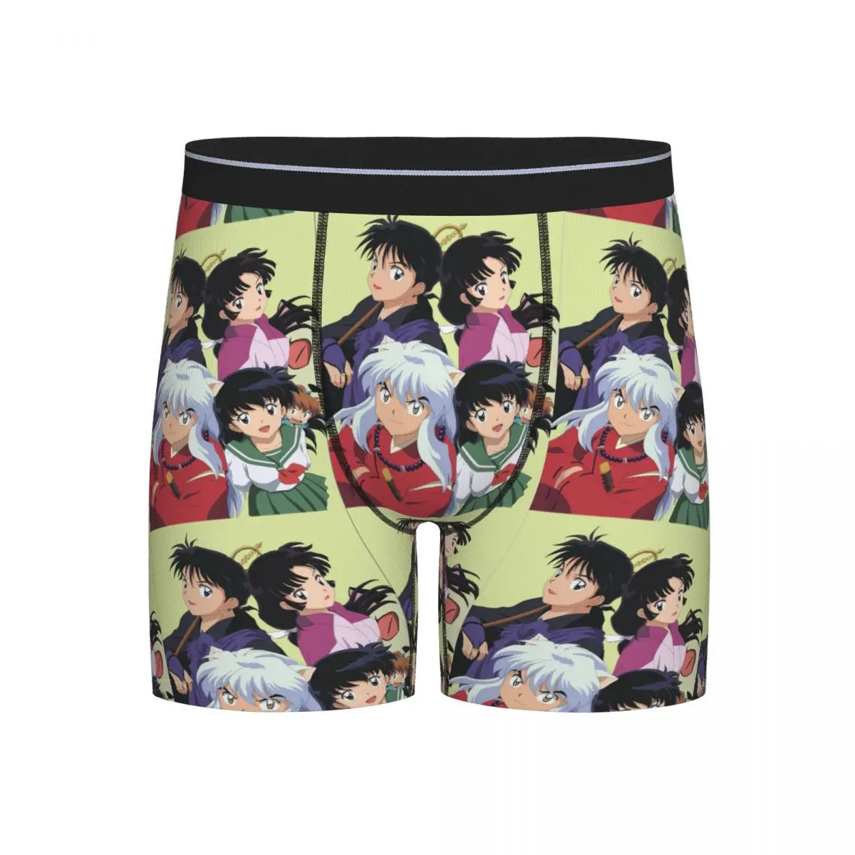 

Long Boxer Underpants Shorts Inuyasha Anime Panties Male Ventilate Underwear for Homme Man Boyfriend Gift