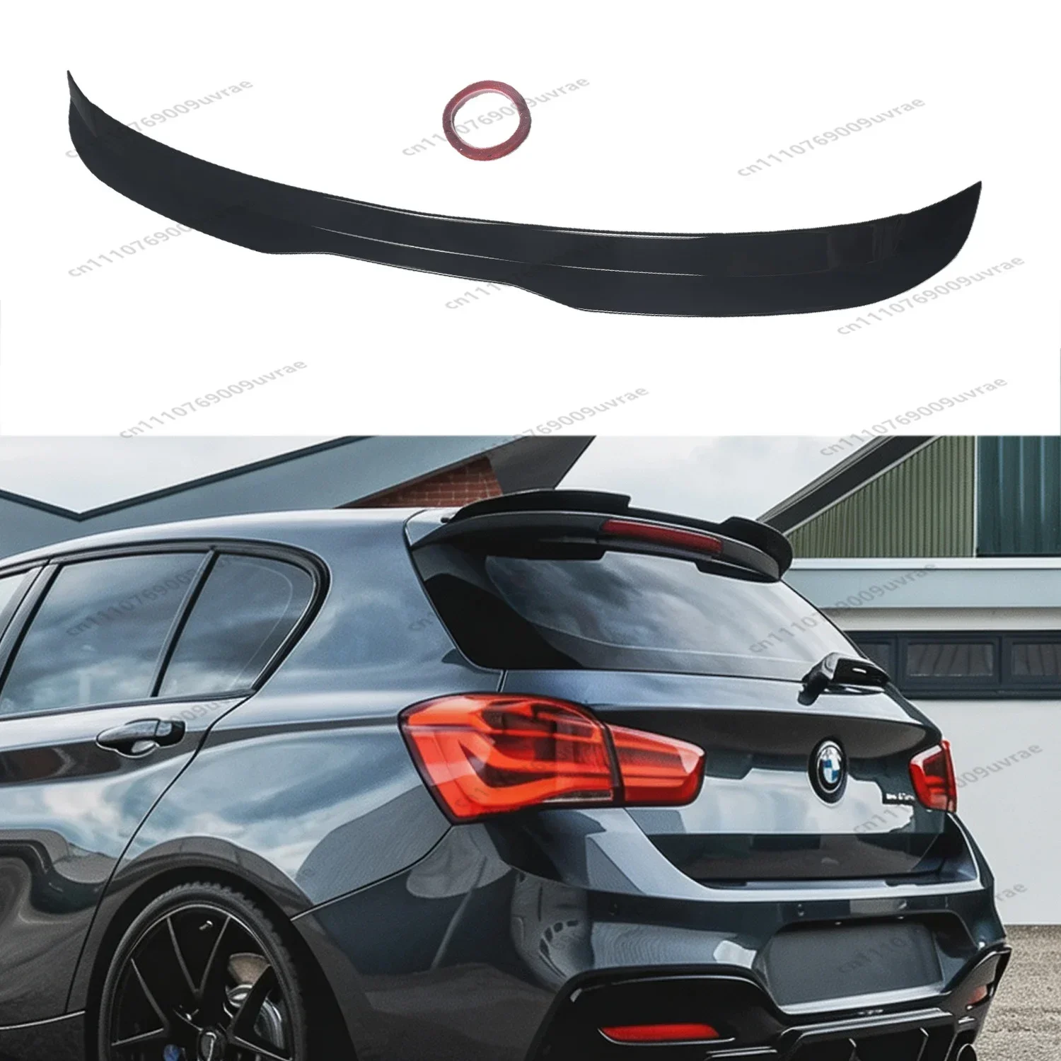 Gloss Black Max Style ABS Rear Spoiler Caps For BMW F20 F21 118i 120i 120d M135i M140i 2011-2019 Rear TopTail Wing Tuning