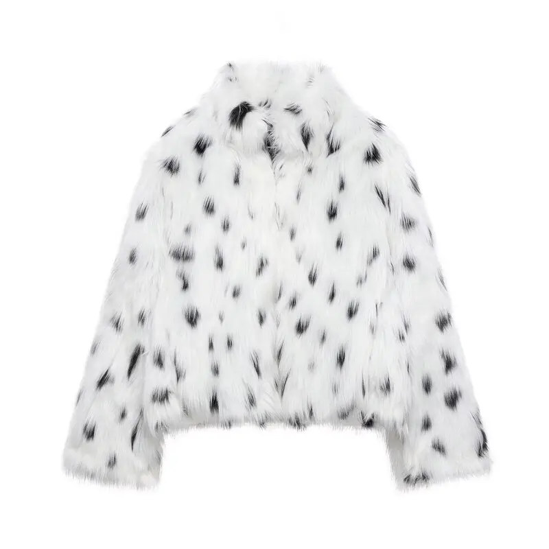 شتاء 2024 المرأة فضفاضة متعددة الاستخدامات طويلة Sve تأثير الفراء الاصطناعي Jaet Thiened ملابس خارجية طول منتظم قسط Quali