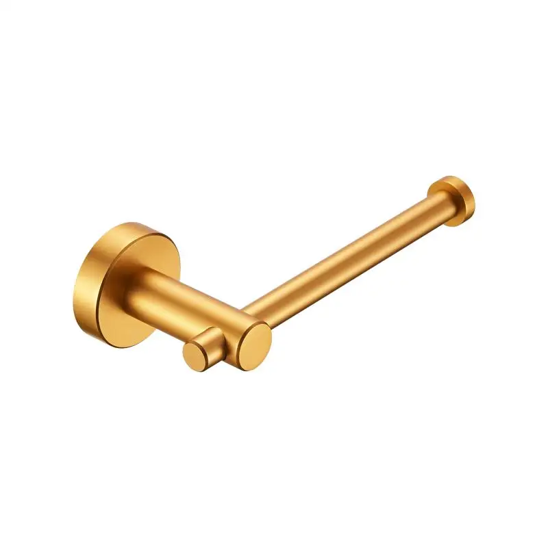 

Brushed Gold Thick Space Aluminum Toilet Paper Holder for Bathroom Kitchen Washroom Wall Mount, Not Shippable on Weekends