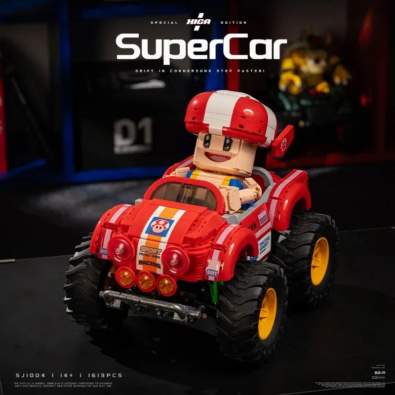 

Новая популярная игрушка: набор строительных блоков в виде красного гоночного автомобиля, тематический игровой набор, подходит для украшения дома и в качестве подарка детям и взрослым.