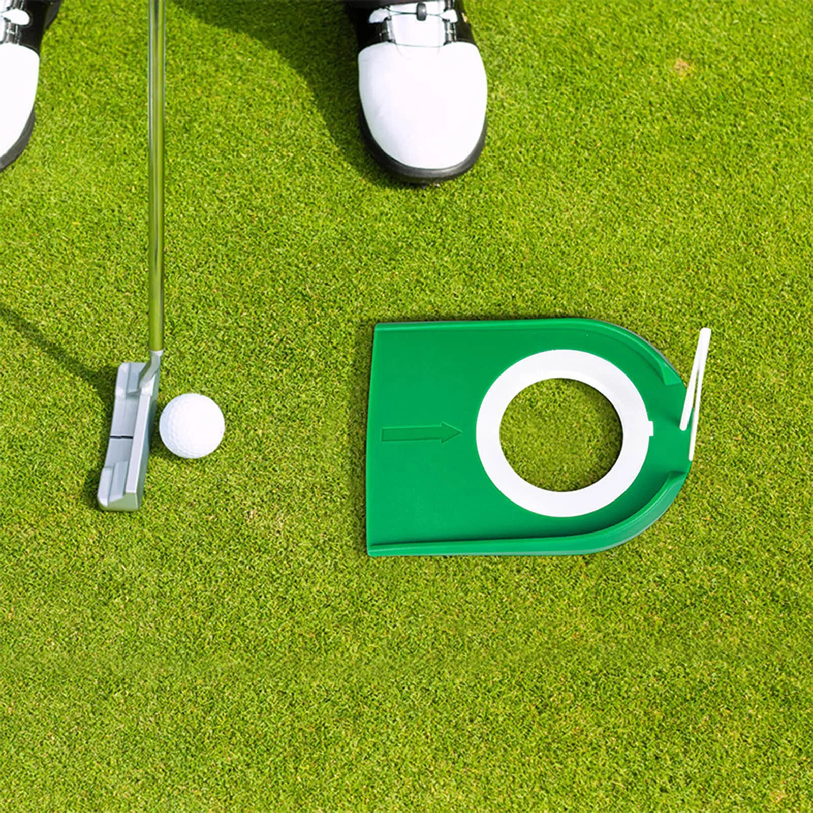 

Detachable Flag Golf Putting Cup, Home Office Training Equipment for Indoor Outdoor Golf Practice