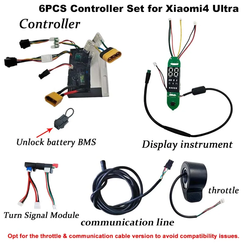 Verbessertes 55 km/h E-Scooter-Controller-Kit für Xiaomi 4 Ultra E-Scooter, Geschwindigkeitsfreischaltung, selbstlernendes Motor-Motherboard als Ersatz.