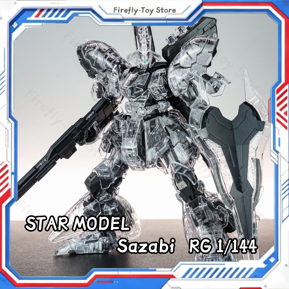 

Металлическая прозрачная аниме-фигурка STAR MODEL RG Sazabi MSN-04, сборная модель в масштабе 1/144, пластиковые игрушки, подарок на день рождения