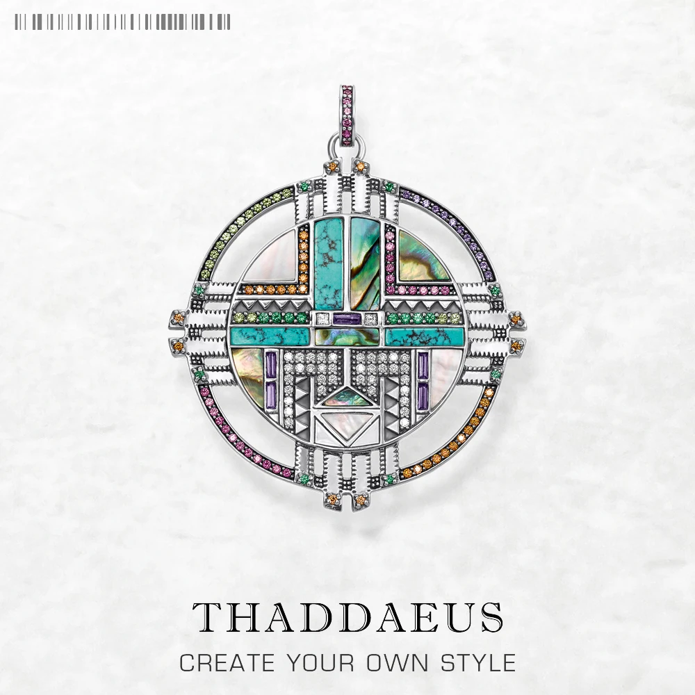 

Подвеска в виде символа солнца, ювелирные изделия в Европейском стиле, серебряные бирюзовые украшения в богемном стиле, подарок для женщин и мужчин, весна 2022