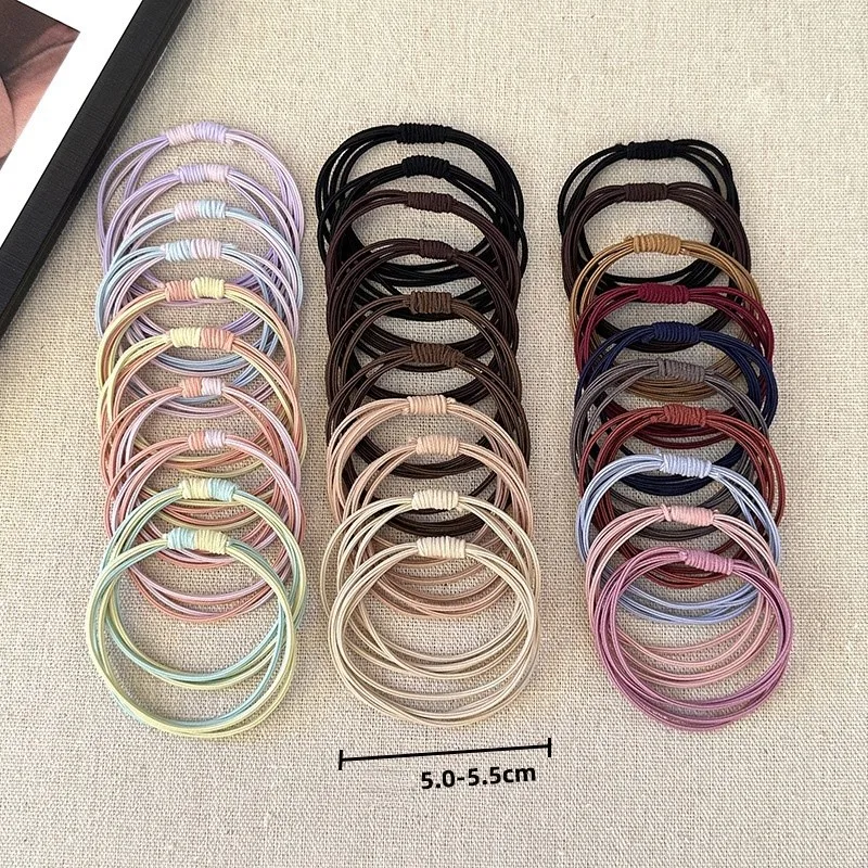 Korean Version Of Hair Loop Internet Celebrity High Elasticity Hair Loop Multi Strand Hair Rope Girl Hair Accessory Rubber Band