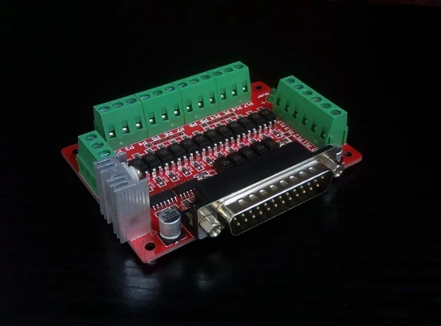 CNC Interface Board Parallel Port DB25 Opto-isolated Optocoupler EL817