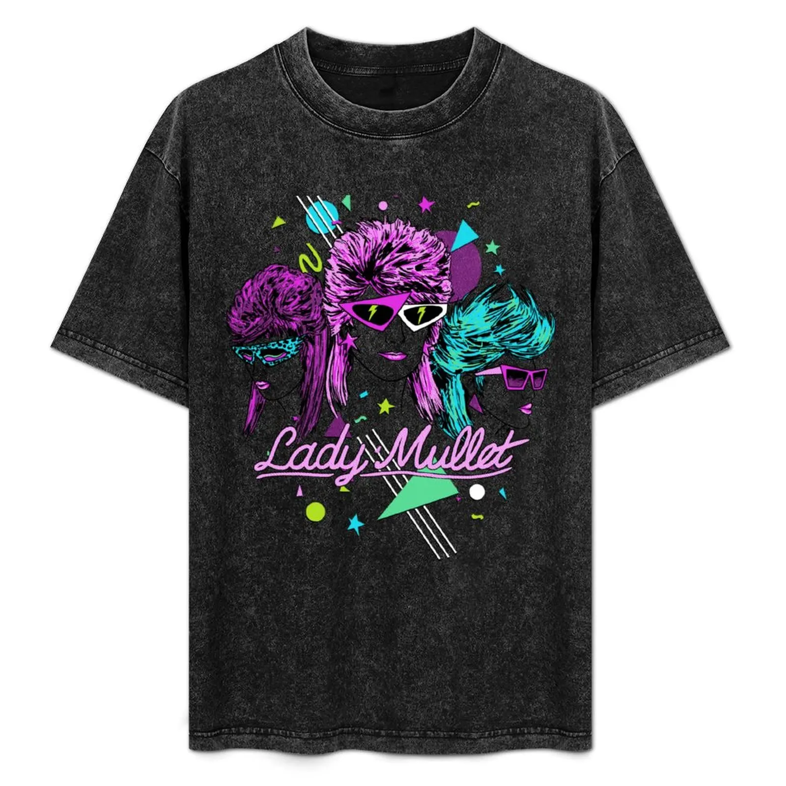 

Lady Mullet T-Shirt Functional Casual Short Sleeve Tee