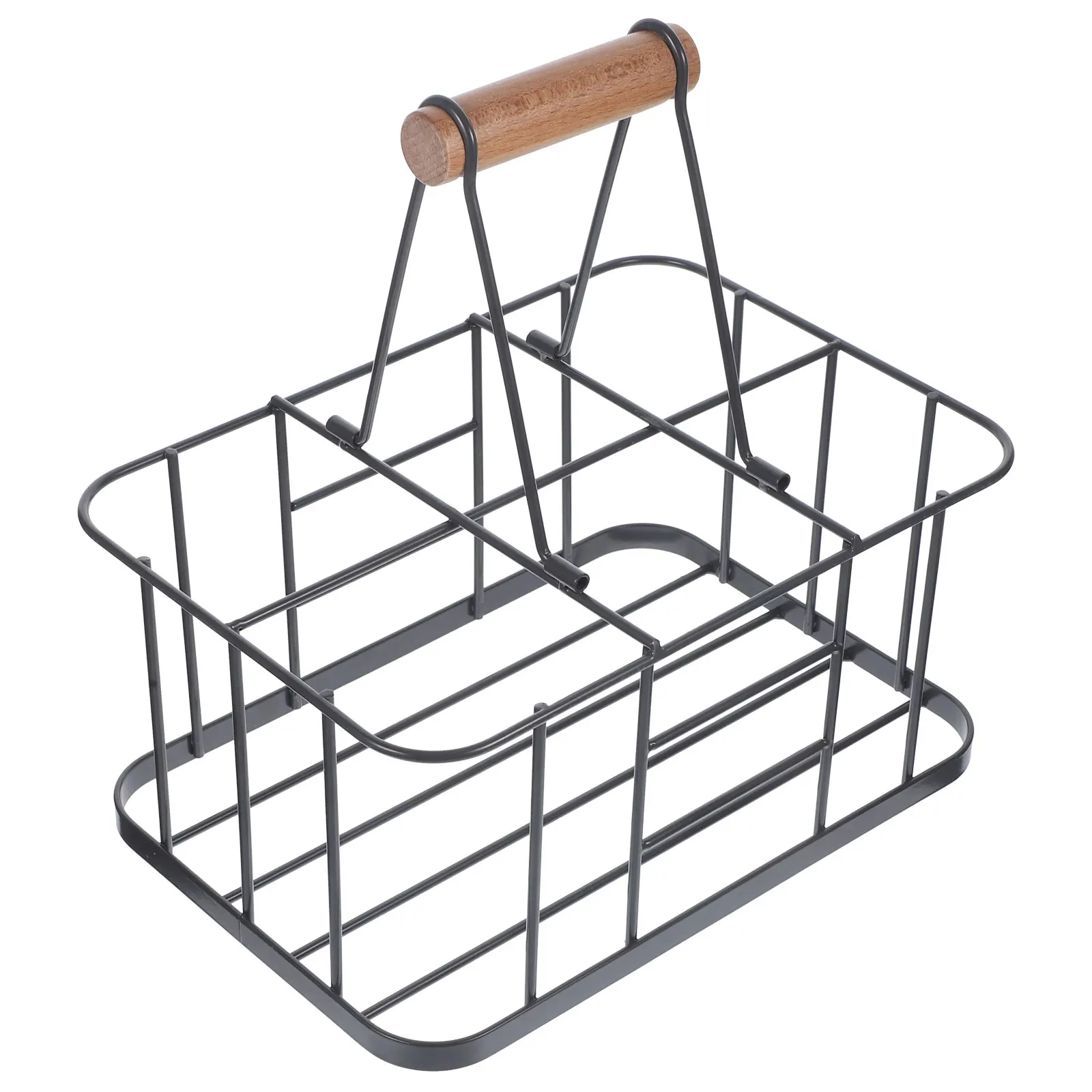 

1pc Iron Beer Storage Organizer Holder Storage Rack Bottle Carrier Wrought Shelf Beverage Stand Home Bar Restaurant
