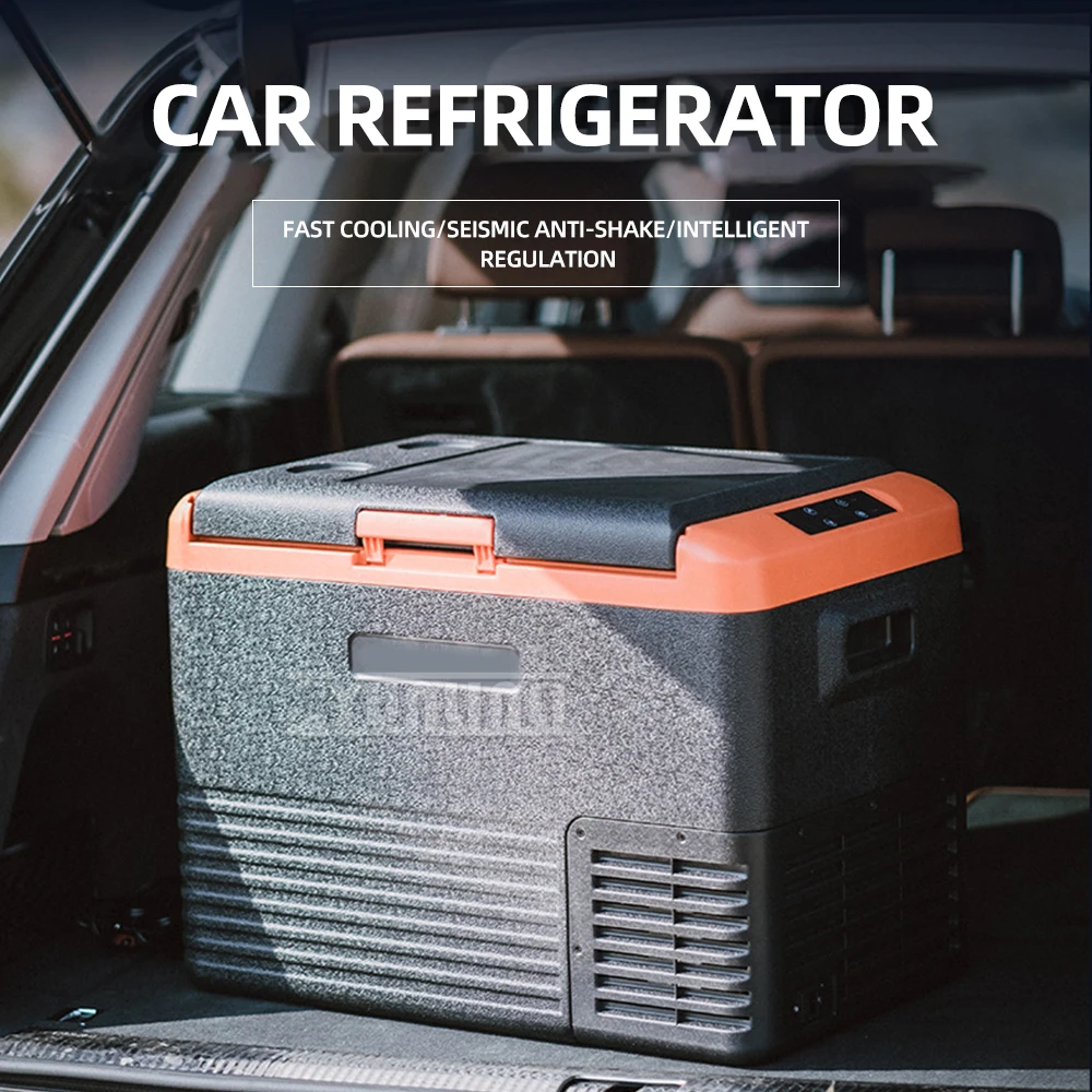 30L Portable Refrigerator Compressor Cooling Freezer Camping Outdoor Refrigeration Refrigerator Dual Use in Car and Home