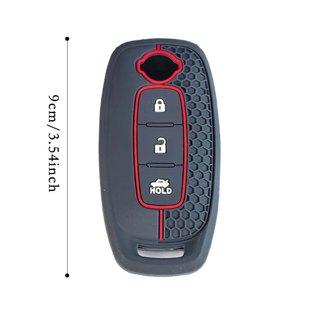 Silicone Car Key Case Car Keychain Full Cover Key Case Cover Key Protector for Nissan/X-Trail T33/Qashqai J12/Teana 2022 2023