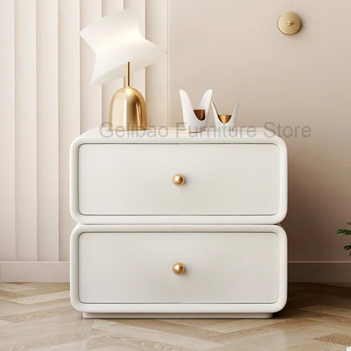 Nightstands White Bedroom Bedside Table Wooden Dresser Bedside Table Notebook Nightstands Mesita De Noche Cute Furniture YY50BT 