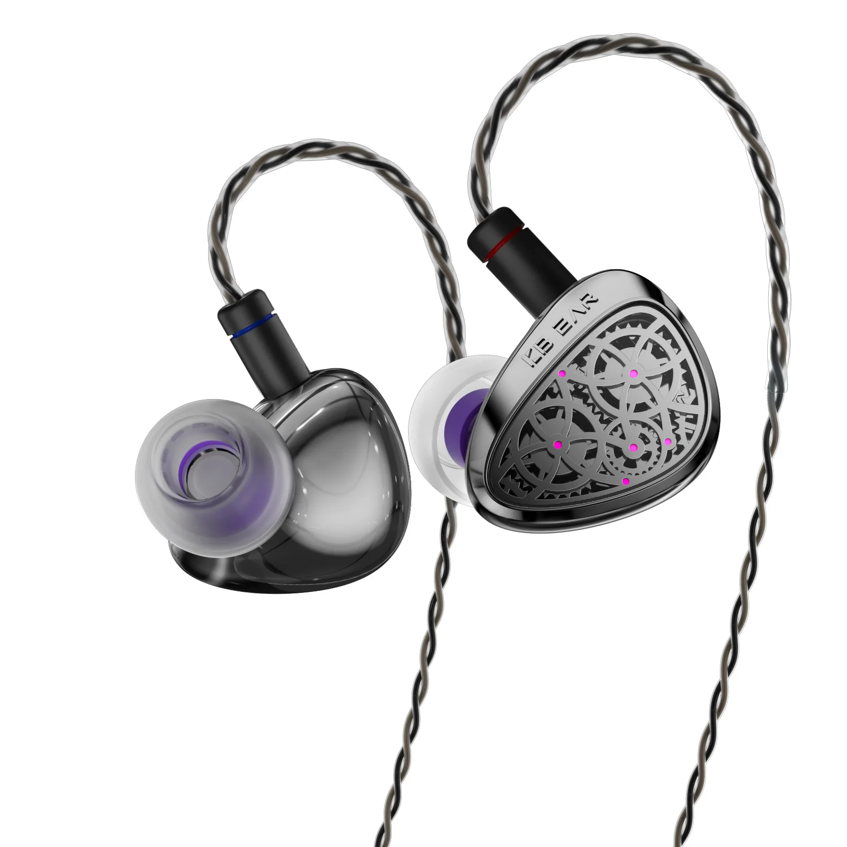 KBEAR Tourbillon-Pro TB-PRO oortelefoon 10 mm DD Hoge resolutie Type C HIFI bedrade oordopjes PU+PEEK+DLC composiet membraan
