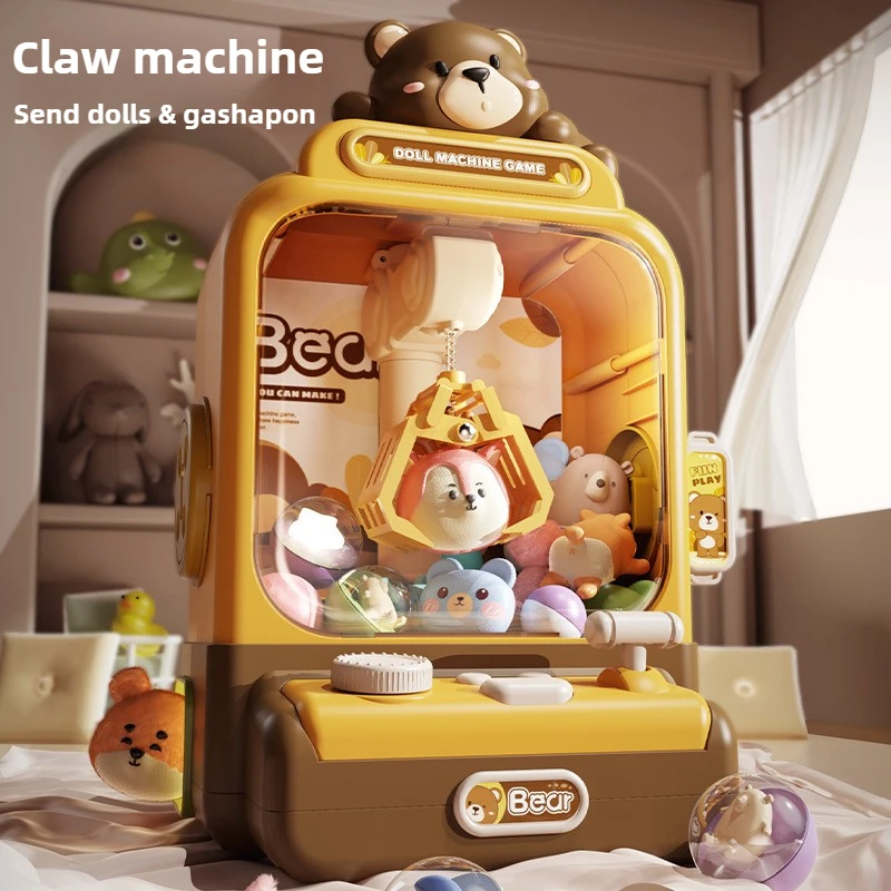 

Family game doll grabbing machine children's gift clip doll electric mini doll grabbing machine