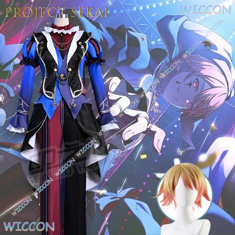 Project Sekai PJSK Tenmasu ksa Wonder Show Clown Cosplay Suit Red Black Circus Costume Anime Stage Performance Outfit Halloween