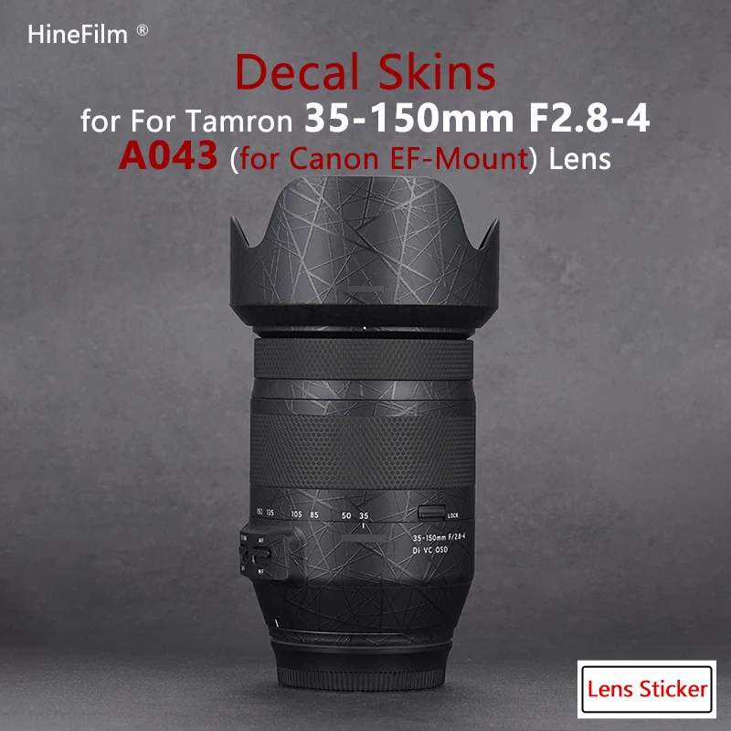 

Hinefilm Skin for Tamron 35-150 F2.8-4 EF Mount Lens Sticker for Tamron 35-150mm f/2.8-4 Di VC USD Lens Skin 35150 Wrap 35 150