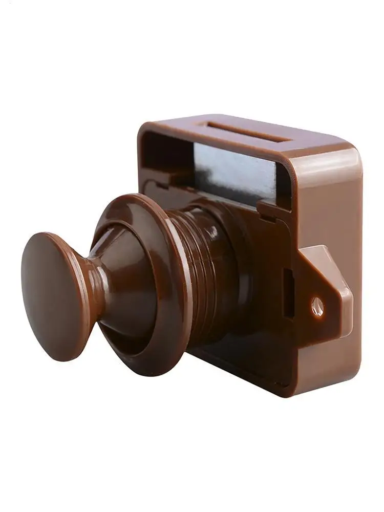 RV Lock Push Button Latch Keyless Cabinet Lock Latches RV Compartment Latch Catches Locks for Caravan Yacht Boat