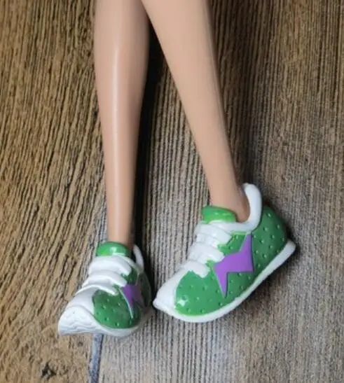 High Heels Puppe flache Füße Schuhe weiße Stiefel Geschenke Zubehör für Ihre 1/6 Barb Puppen TpQ88 – Detail 20