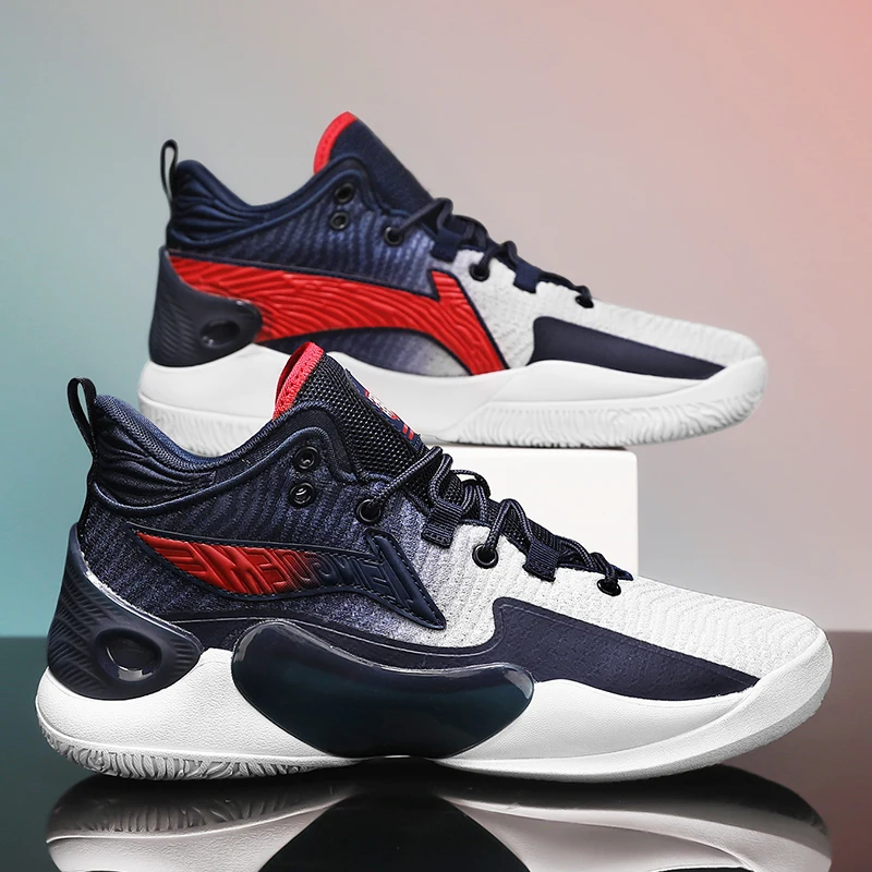 دعم الارتداد أحذية كرة السلة غير القابلة للانزلاق للرجال 2025 ملابس مبطنة جديدة أحذية رياضية للتدريب القتالي الفعلي الاحترافي