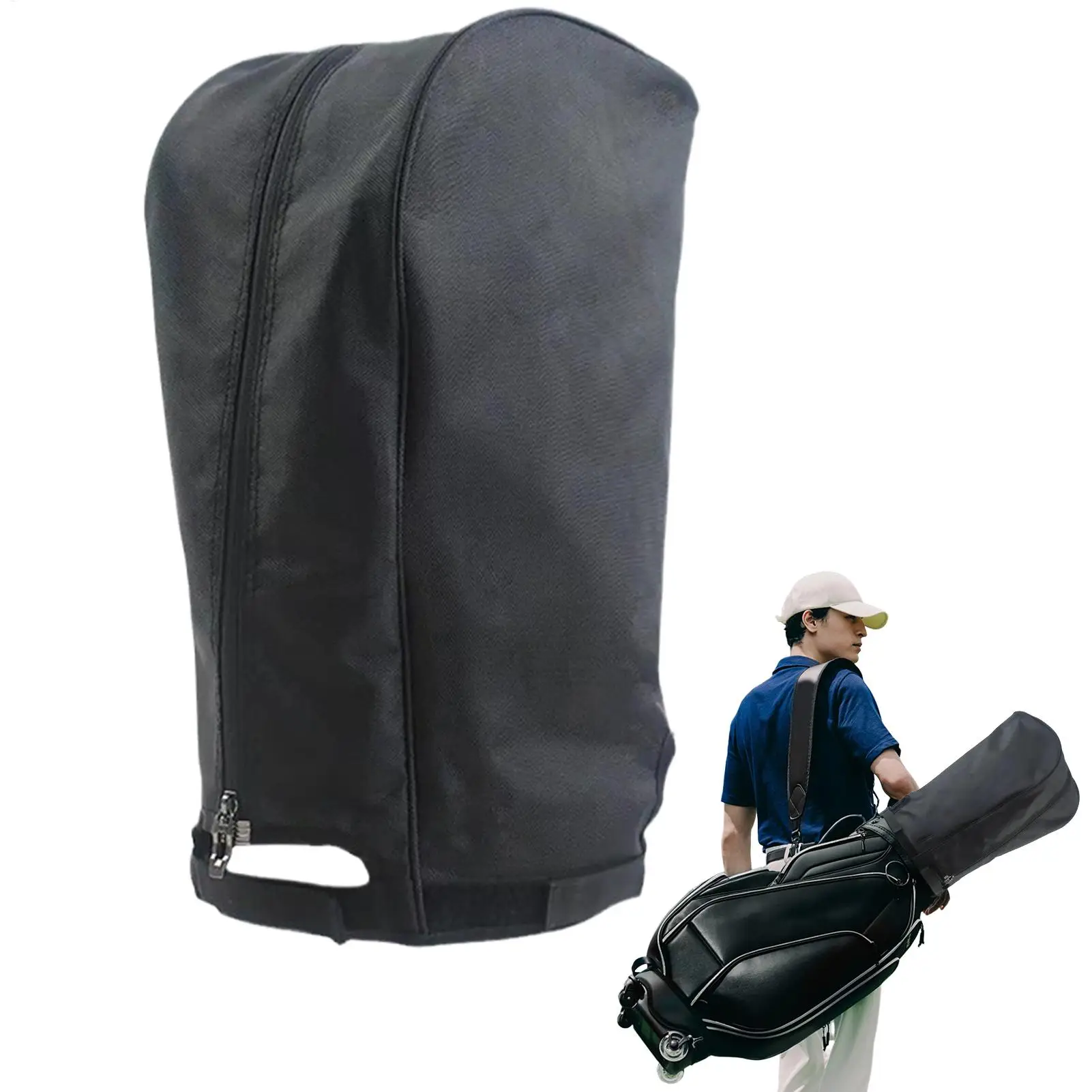 

Golf Bag Rain Cover Rain Hood Dustproof Golf pack protection Sleeve Lightweight Club Protector With Button For Golfer Outdoor