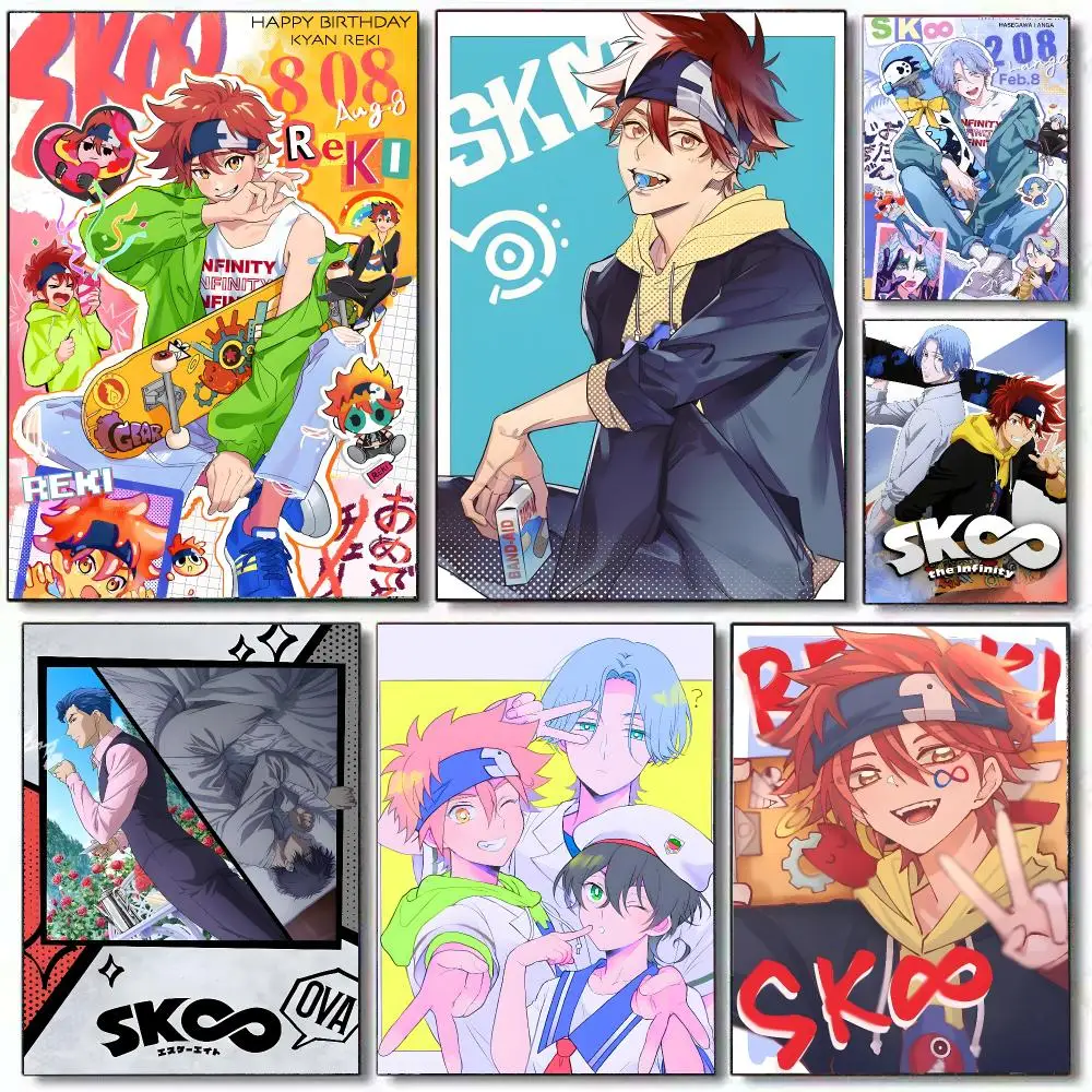 Japanese Teenager Cartoon S-SK8 Poster HD Home Decor Sticky Wall Waterproof Home Living Room Bar Aesthetic Decor
