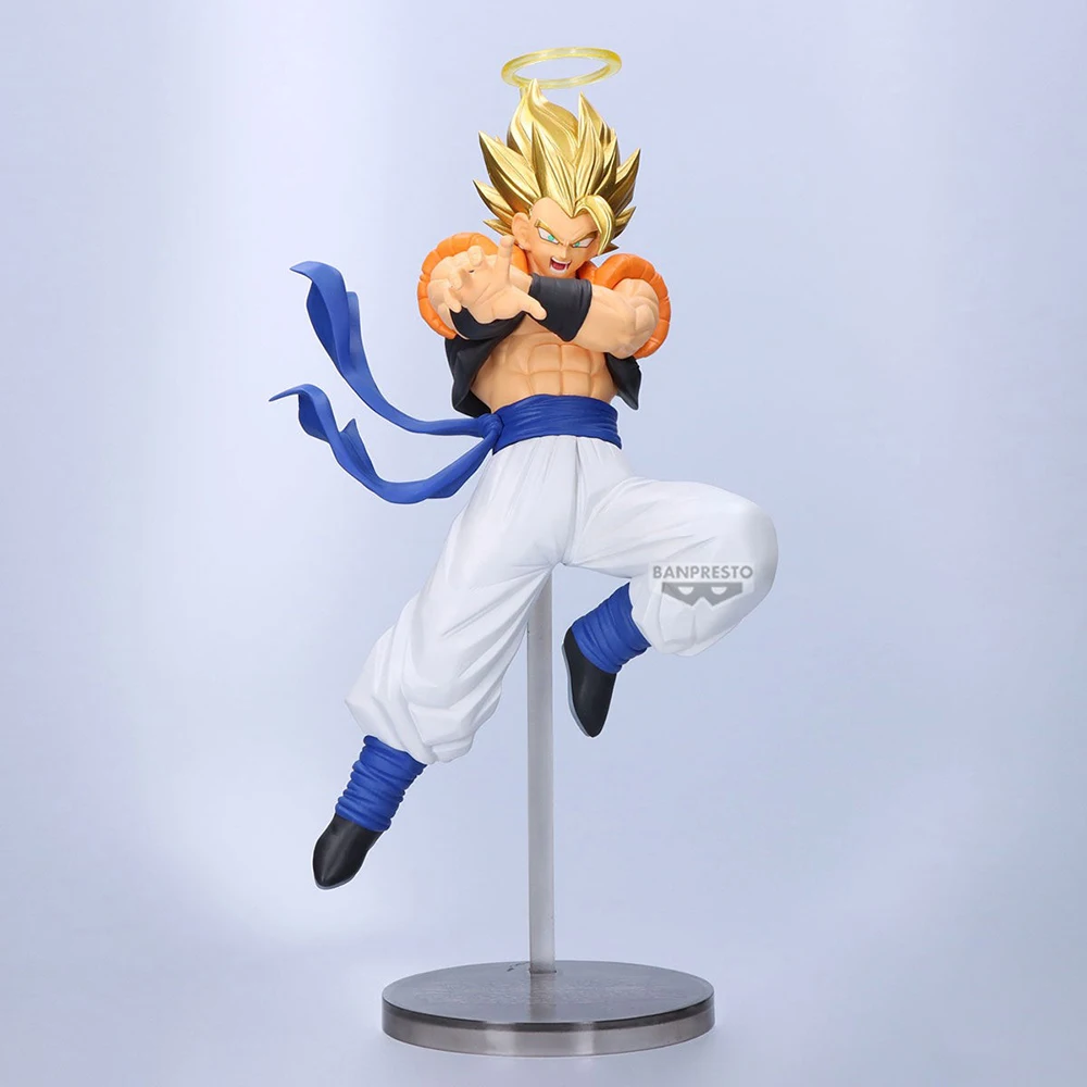 100% original bandai espíritos banpresto dragon ball z dokkan batalha gogeta ssj anime figura coleção série modelo brinquedos