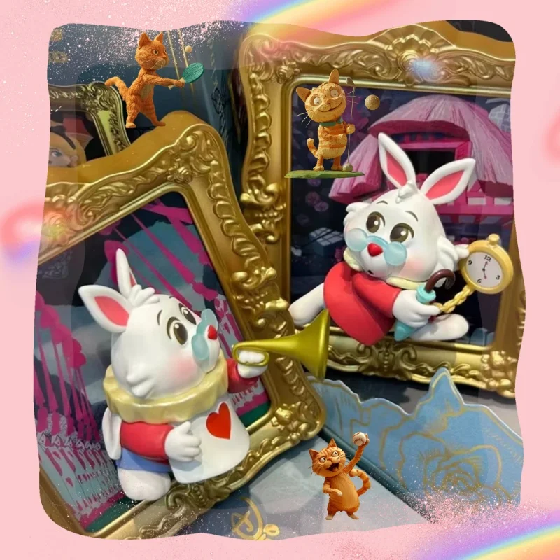 

Оригинальная серия Disney «Алиса в стране чудес», художественная галерея, слепая коробка, модная фигурка, Коллекционная настольная модель с орнаментом, подарок