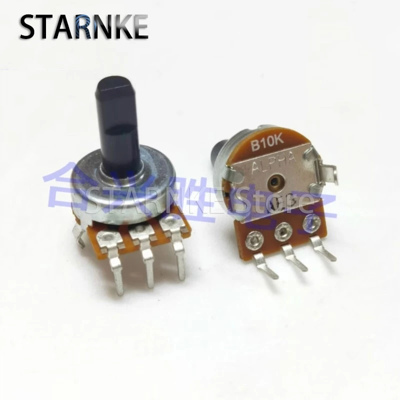 1PCS 161 Type Single B10K 3Pin With Midpoint Power Amplifier Speaker Subwoofer High And Low Balance Potentiometer