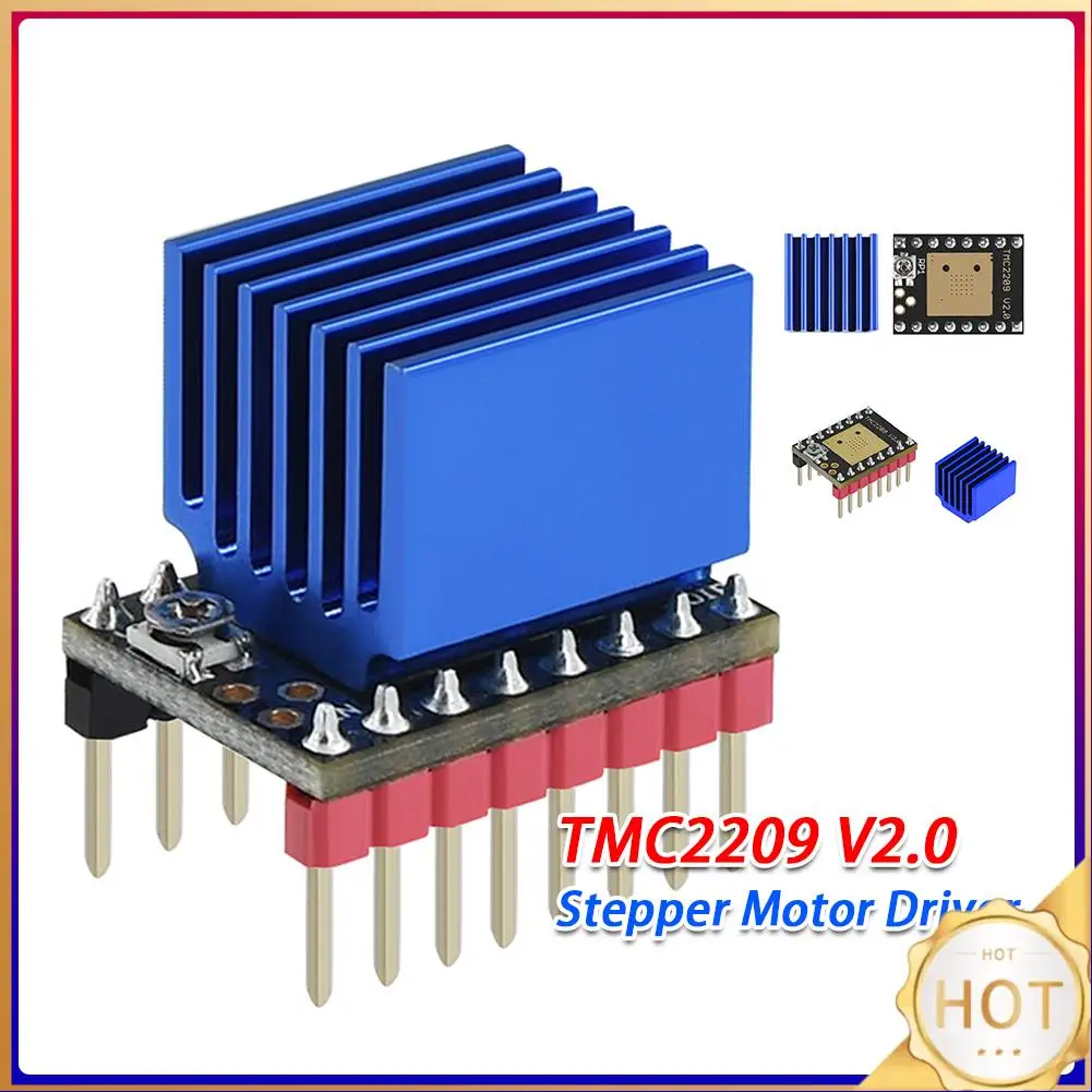 

TMC2209 V2.0 Stepper Motor Driver Silent Stepsticks Drivers Up To 256 Subdivision Support Step/Dir and Uart Mode for 3D Printer