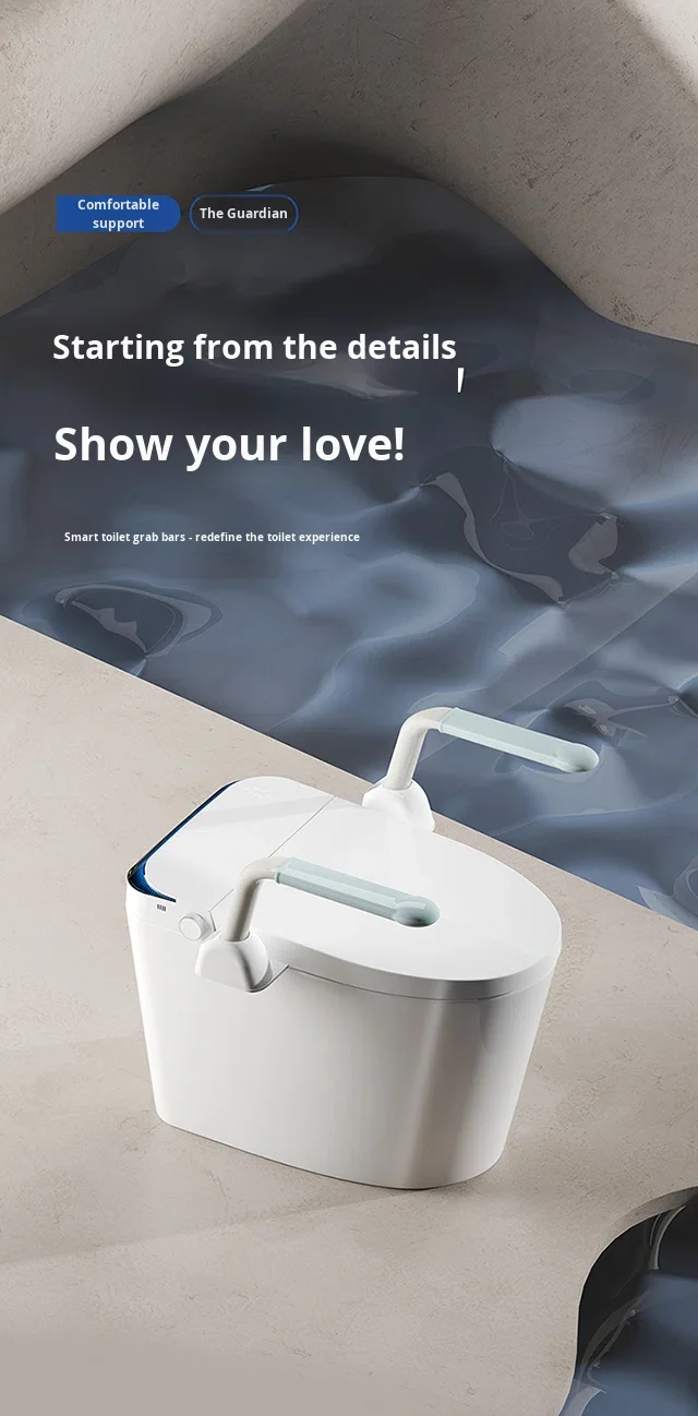 ضوء الليل الذكية المرحاض قضبان السلامة المعاقين مساعدة القضبان لكبار السن المسنين المرحاض الجلوس الوقوف إطارات السلامة القضبان مع الأسلحة #6