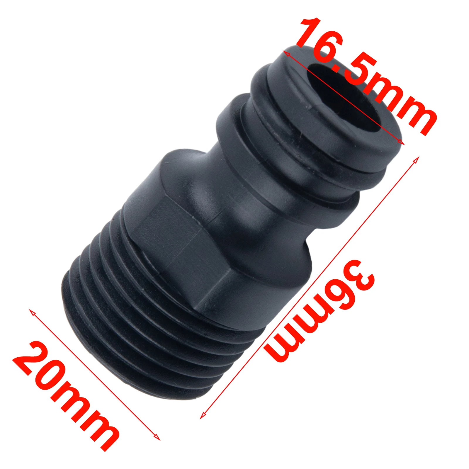 Caliente nuevo 1/2 pulgadas conector de pezón exterior práctico 1/2 pulgadas 4 puntos accesorios componentes para manguera de agua jardín