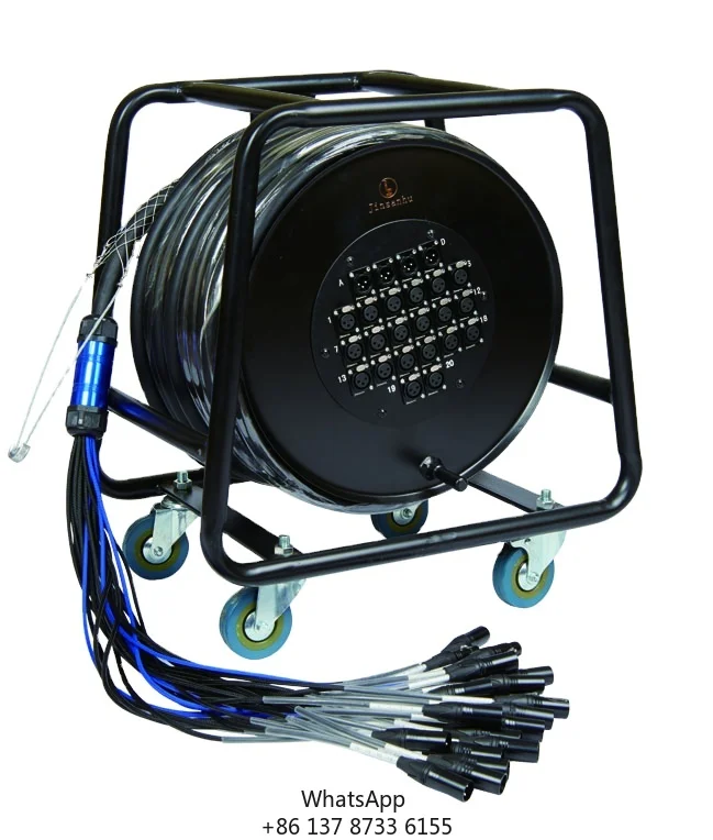 

Professional 16-Channel Multicore XLR Audio Snake Cable Flexible 99.99% Oxygen Free Copper PVC Stock For Audio Video Speaker Use