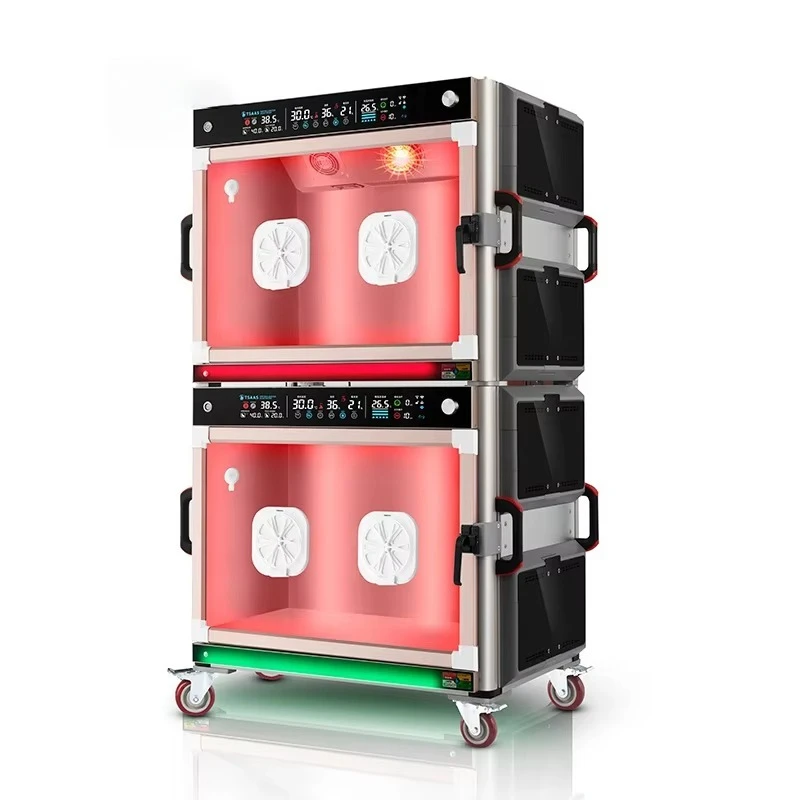 New Design Stacked Oxygen Pet Icu Cage Temperature Self-adaption Adjustment System Veterinary Oxygen Cage
