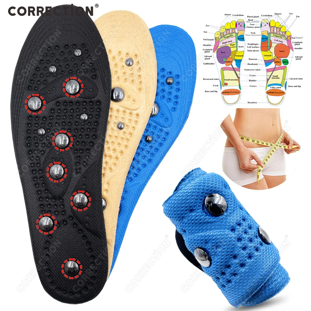 

Magnetic Therapy Massage Foot Acupressure Insole Men Women Blood Circulation Sports Cushion Inserts Health Care Insole Shoe Pad