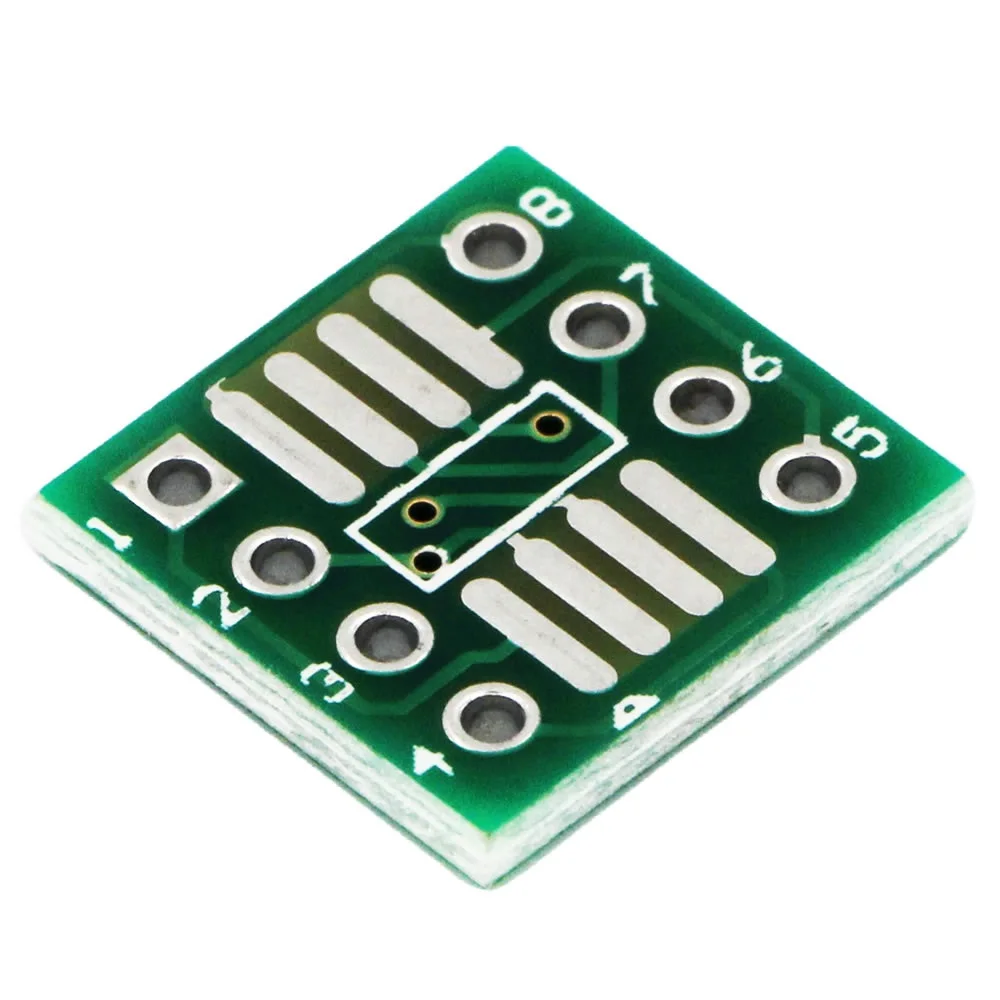 10 pz SOP8 SSOP8 a DIP8 MSOP/SOIC/TSSOP IC SOP8/TSSOP8/SOIC8/SSOP8 adattatore presa PCB 0.65mm 1.27mm per circuito stampato