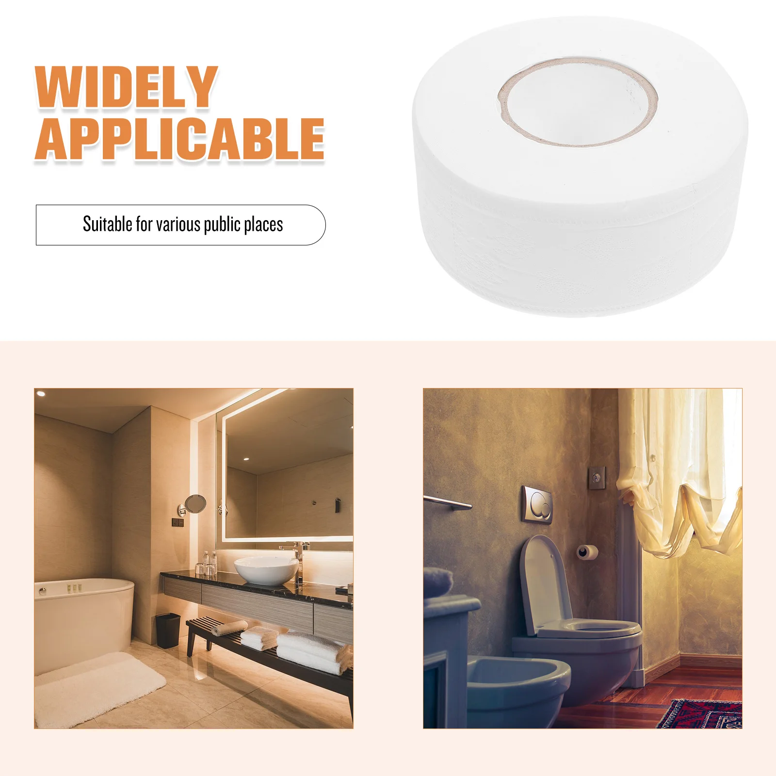 1 لفة ثلاث طبقات سميكة ورق التواليت لطيف لينة ماصة المسيل للدموع مقاومة للحمام العام تواليت المناديل الورقية منديل العرض