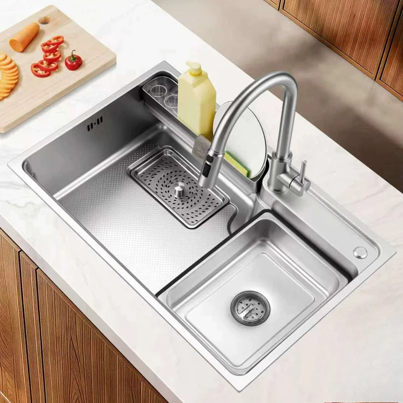 YJQ kitchen sink, Japanese-style large panel vegetable basin, stainless steel dishwashing sink