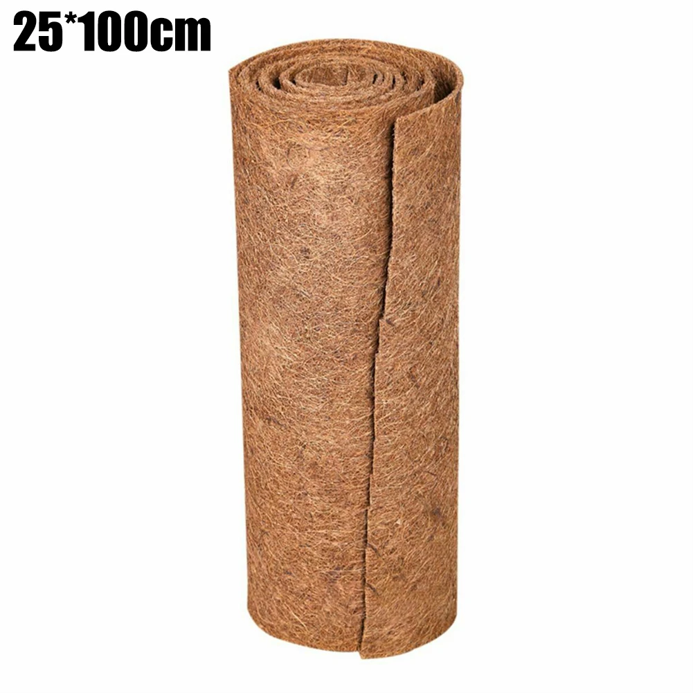 

20/25x100CM Coconut Liner Sheet Coconut Palm Mat Cuttable Floor Mat Door Mat Coir Mat Coconut Silk Roll Fiber Palm Carpet