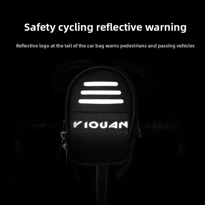 YIQUAN Tas Sadel Sepeda Nilon Tahan Air MTB Sadel Sepeda Jalanan Tempat Penyimpanan Tas Kantong Alat Belakang Aksesori Sepeda Sadel