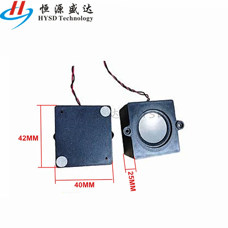 Caixa quadrada portátil alto-falante, publicidade Player Monitor, alto-falante, DIY para Home Theater, 8Ohm, 4 Ohm, 3W, 2828, 2831, 4040