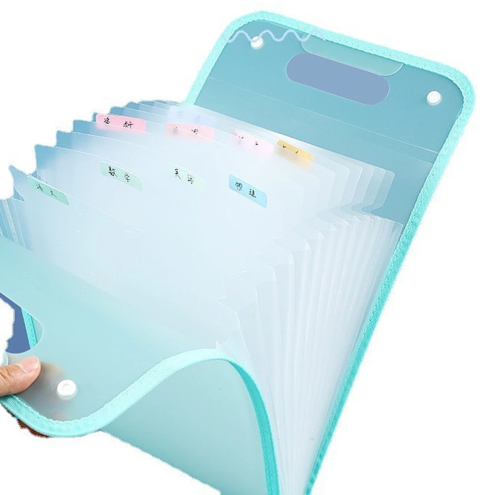 

Portable Organ Bag Folder A4 Large Capacity Student Exam Paper Storage Bag 13 Layers Document Classification Storage Bag