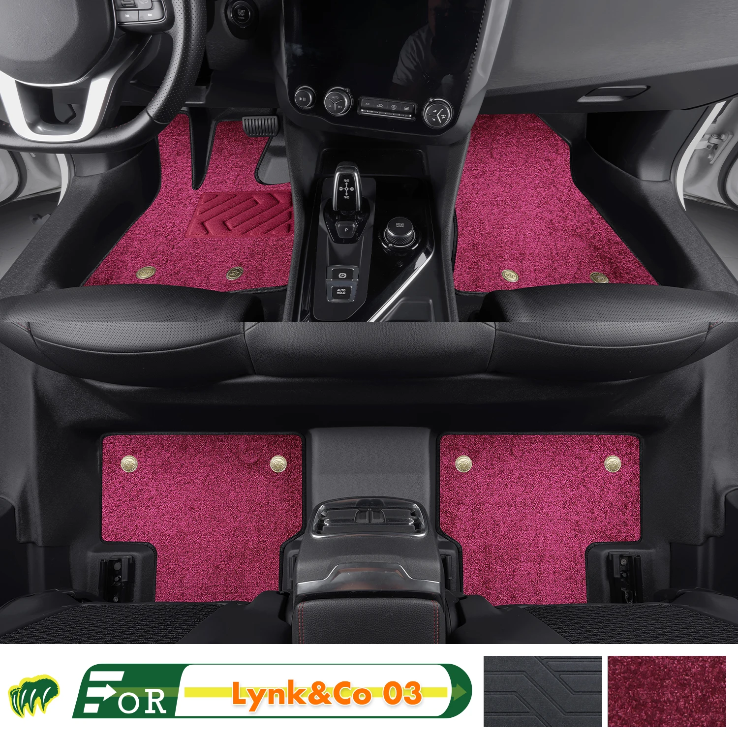 

Left-hand Drive Car Floor Mat For Lynk&Co 03 2019-2023 Full Surround Foot Mat Automotive Floor Mat Interior Floor Liner