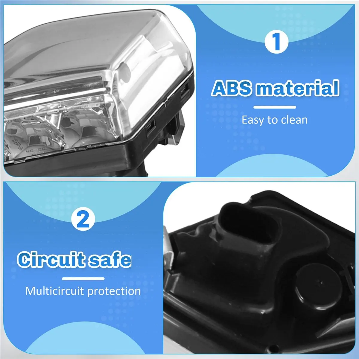 Carefree- 2Set Truck Led Side Lamp Corner Lamp Signal Light for Mercedes Benz Actros MP5 9608201421 9608201521