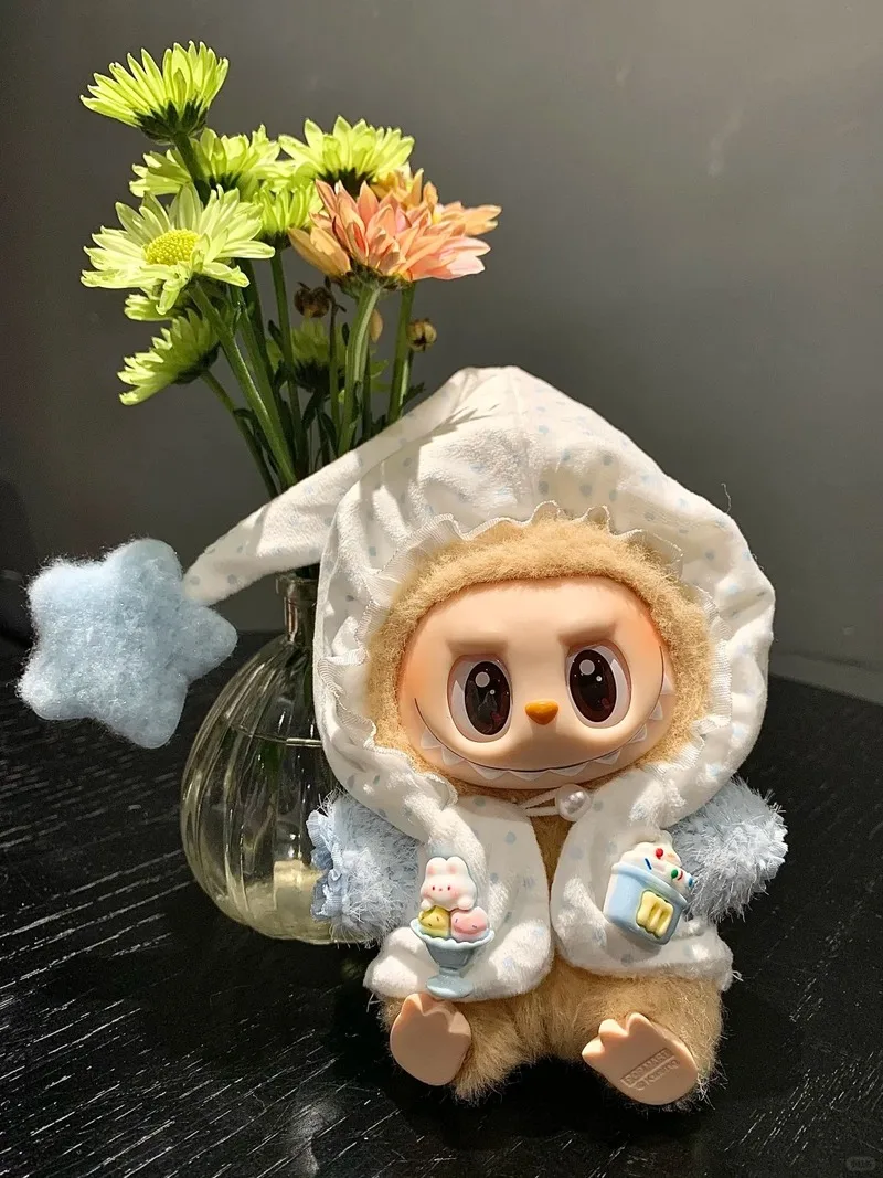 

Только одежда, подходящая для кукольной одежды 17 см, розовые, синие пижамы с шапками, милые и модные аксессуары для одежды, замена