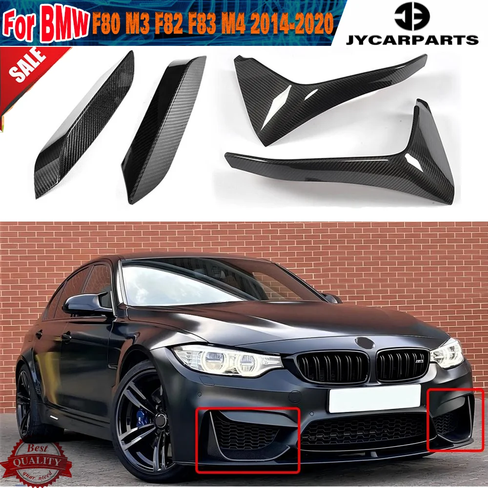 

Настоящий карбоновый передний бампер, боковой сплиттер, спойлер Canard для BMW F80 M3 F82 F83 M4 2014-2020, вентиляционная крышка, противотуманная нижняя лампа, накладка на губу