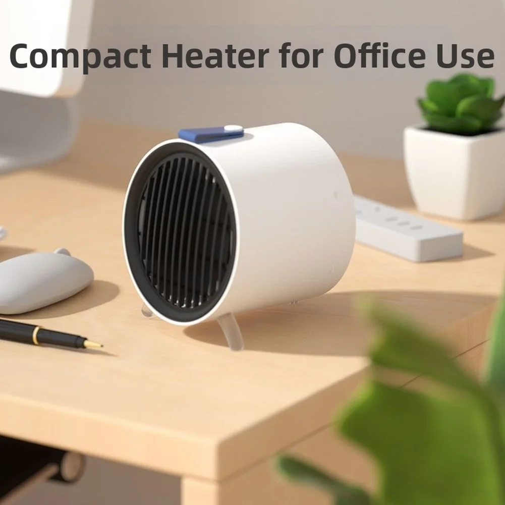 

Quiet Portable Desktop Heater Fan 500W Mini Space Warmer with Safety Overheat Shut Off for Personal Use in Small Rooms
