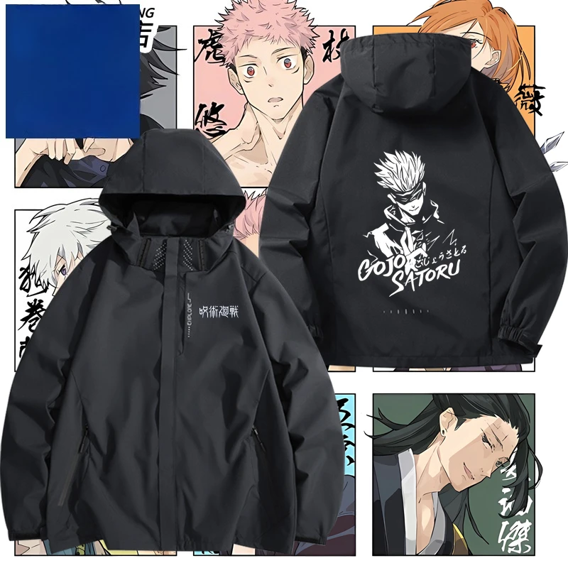 

Anime Jujutsu Kaisen Men and women Hoodie Gojo Satoru Yuji Itadori Pattern Kid Hoodie Street Style Casual jacket birthday gifts